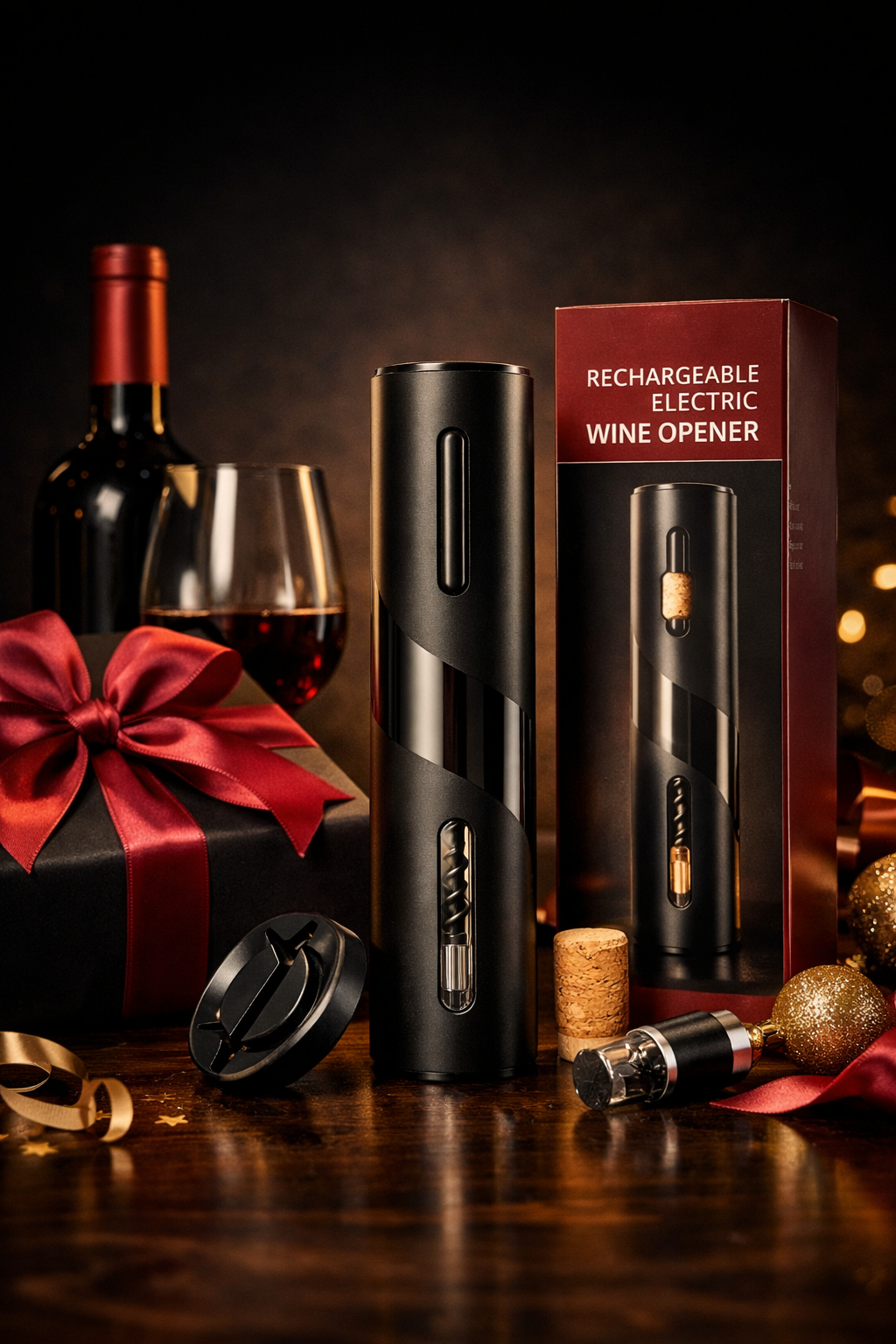 🍷🎁 Destapador Sacacorchos Eléctrico Premium