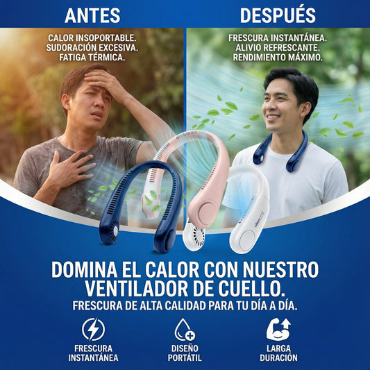 ❄️ VENTILADOR DE CUELLO ARCTIC AIR FREEDOM — Frescura sin usar las manos