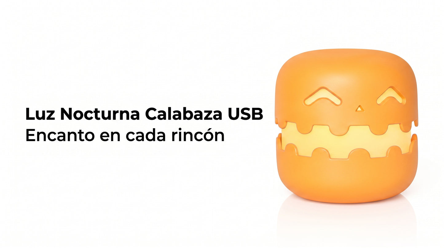 🎃 MINI LÁMPARA PUMPKIN — Luz suave para noches tranquilas