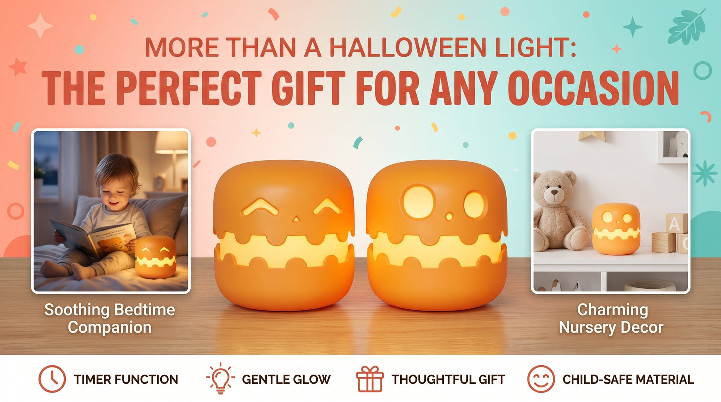 🎃 MINI LÁMPARA PUMPKIN — Luz suave para noches tranquilas