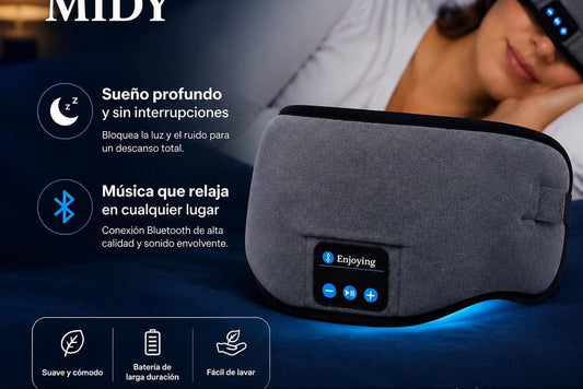 Antifaz Bluetooth MIDY ✨